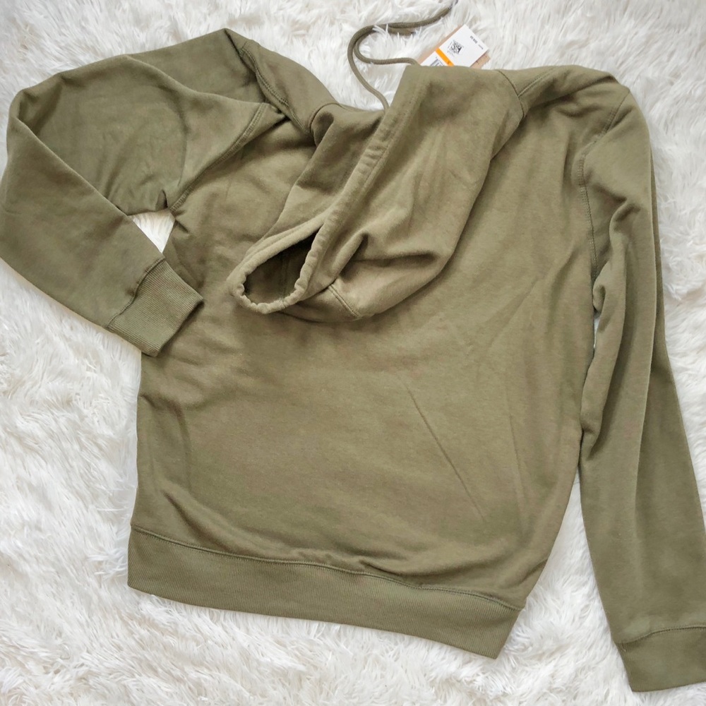 New with tag LEVI’S Army Green Logo Hoodie Small - Picture 5 of 5
